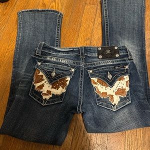 Cow pocket miss me jeans